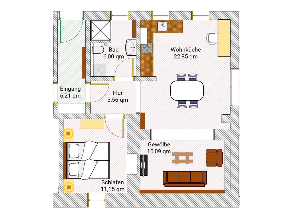 Apartament Hof Elf Ursensollen Zewnętrze zdjęcie
